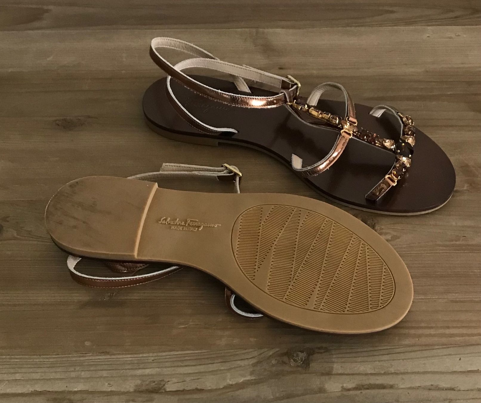 Salvatore Ferragamo Damenschuhe: Salvatore Ferragamon Sandalen Leder Gr. 38 – Gebraucht aus Dänikon ZH von rh7_xmx2 3