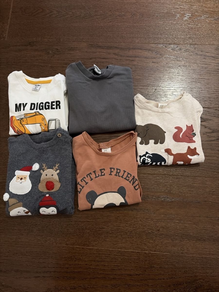 Maglioni & Felpe: 5 Kinder Pullover und Langarmshirts Grösse 86 – Usato da Birrhard venduto da Bjonda10