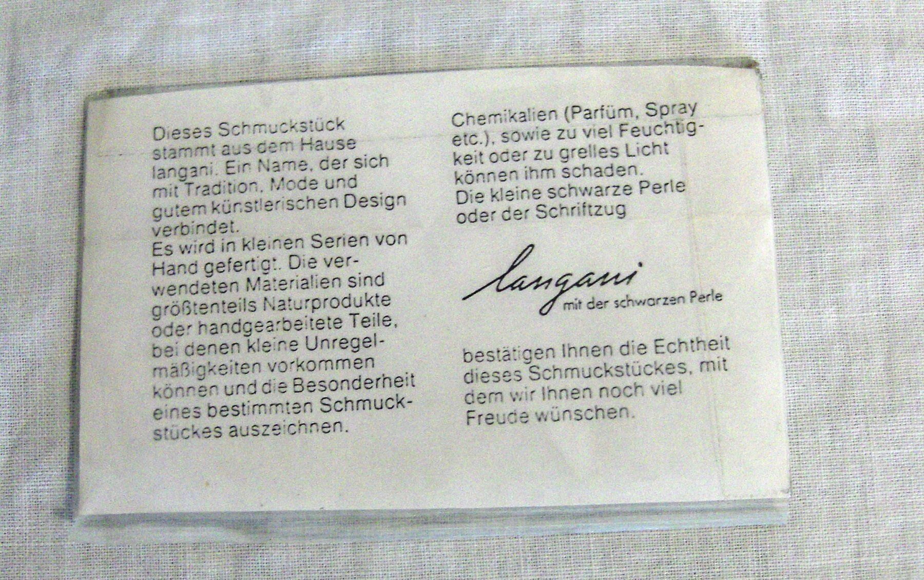 Langani Catenine: Langani Kette Blume Vintage – Usato da Dübendorf venduto da alracfo 4