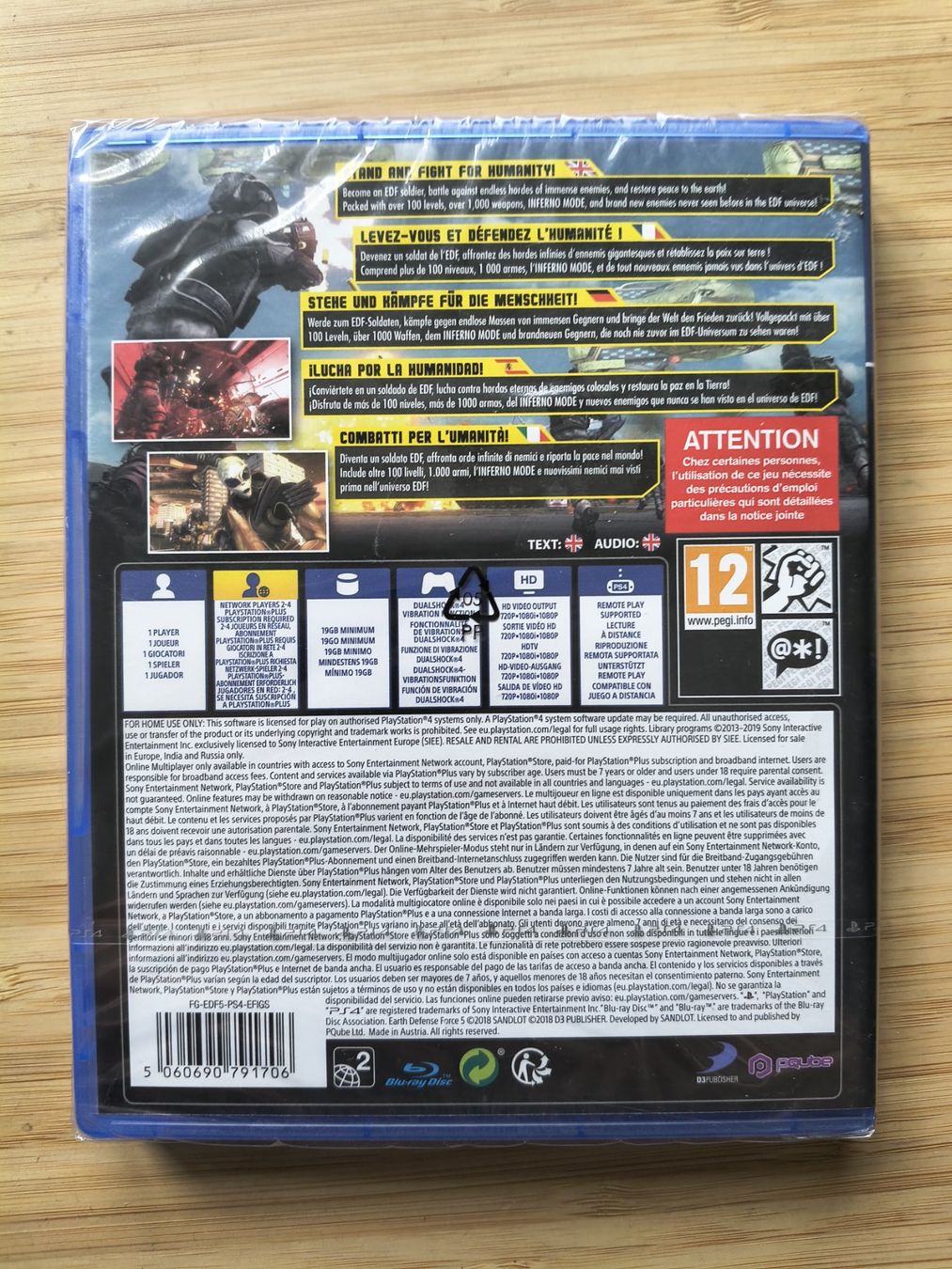 Jeux: Earth Defense Force 5 Sealed (PS 4) – Neuf avec emballage d'origine à Riedholz par ste_96cd 1