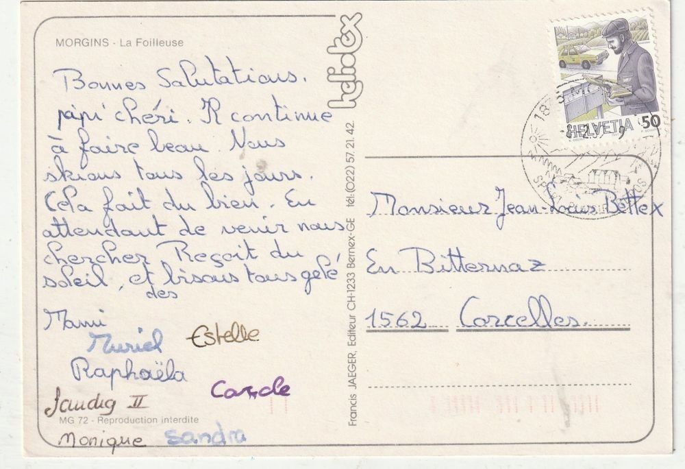 Cartoline postali: 4 Karten Berhäuser - Skinetrieb – Usato da Lumbrein venduto da made02 5