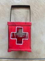 Lanterne suisse en bois avec verre et bougie suisse neuve