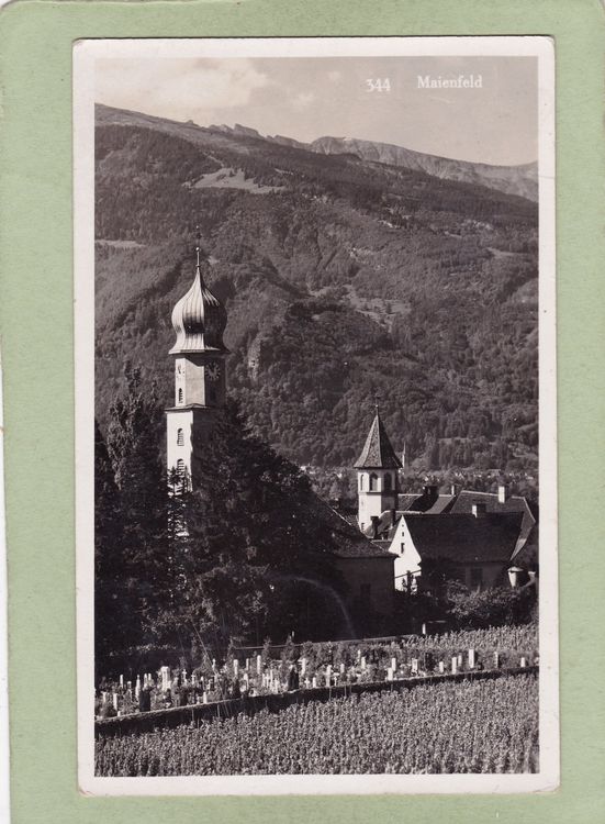 Maienfeld Kirche Friedhof 1948 Kaufen auf Ricardo