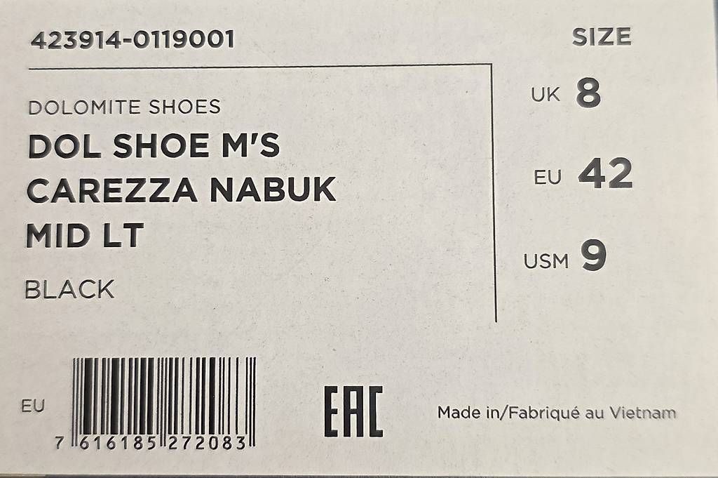 Dolomite Herrenschuhe: Chaussures NEUVES Dolomite Carezza mid, taille 42 – Neu und originalverpackt aus Sugiez von factorysportoutlet 2