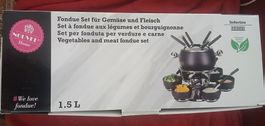 NEU NOUVEL  FONDUE SET FÜR GEMÜSE UND FLEISCH 1.5 L