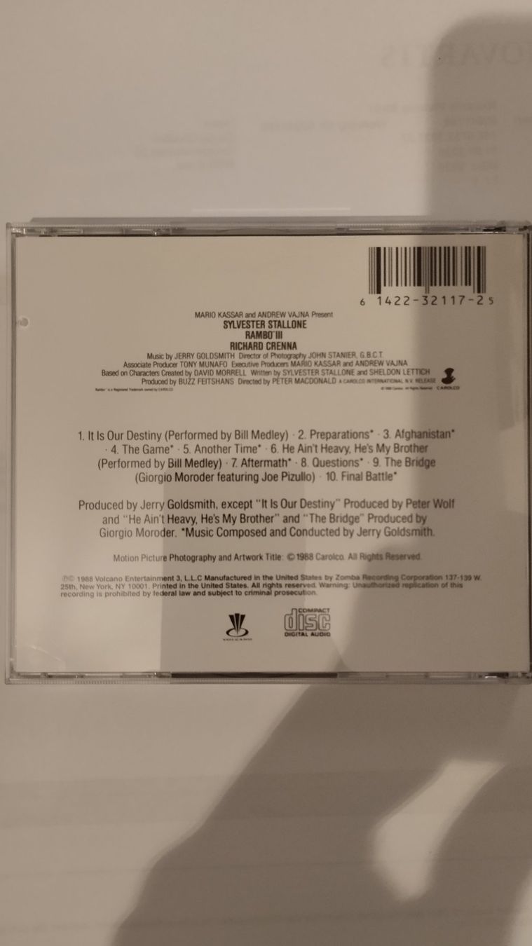 CDs: RAMBO 3 CD SOUNDTRACK – Gebraucht aus Basel von Bal-Sagoth 1