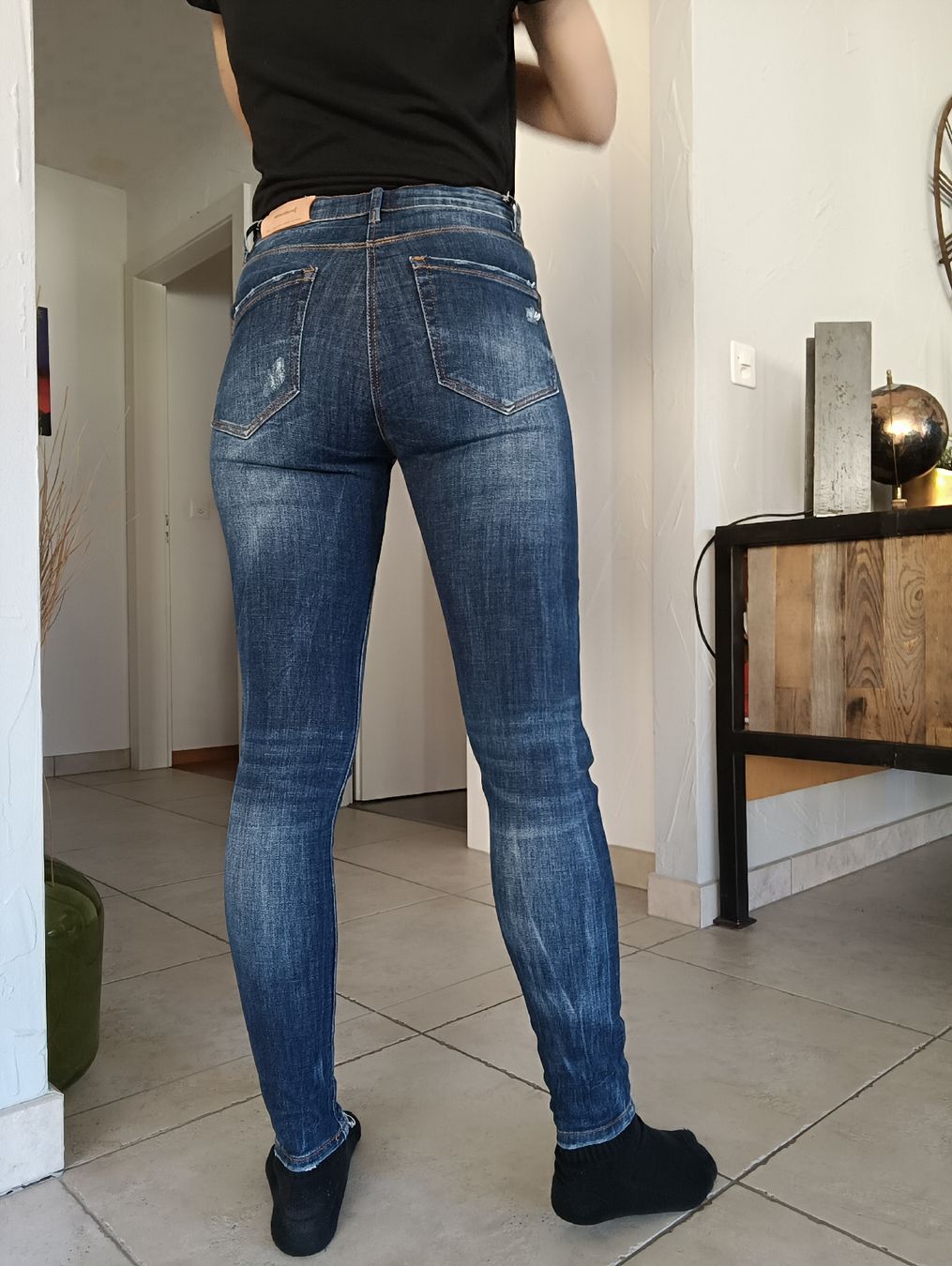 Stradivarius Jeans: JEAN STRADIVARIUS REGULAR HIGH WAIST 34 – Nuovo (secondo la descrizione) da Sierre venduto da shirley04 4