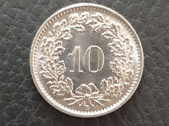 Tutti le monete: 10 Rappen 1968 - unc. - stgl.!! – Nuovo (secondo la descrizione) da Biel/Bienne venduto da underdogs 1