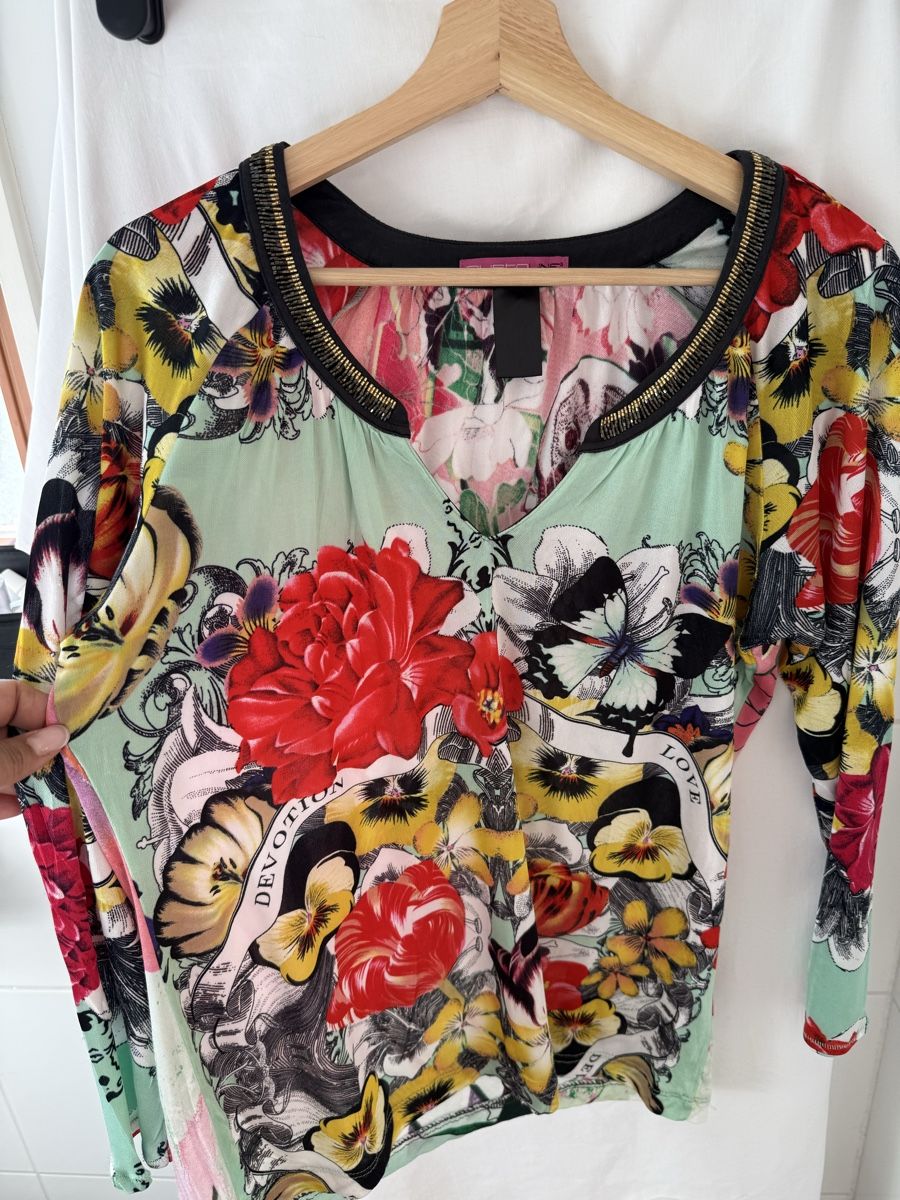 Tops: Tunique CUSTO fleuri taille M – Gebraucht aus Vernier von ley_yqh9 2