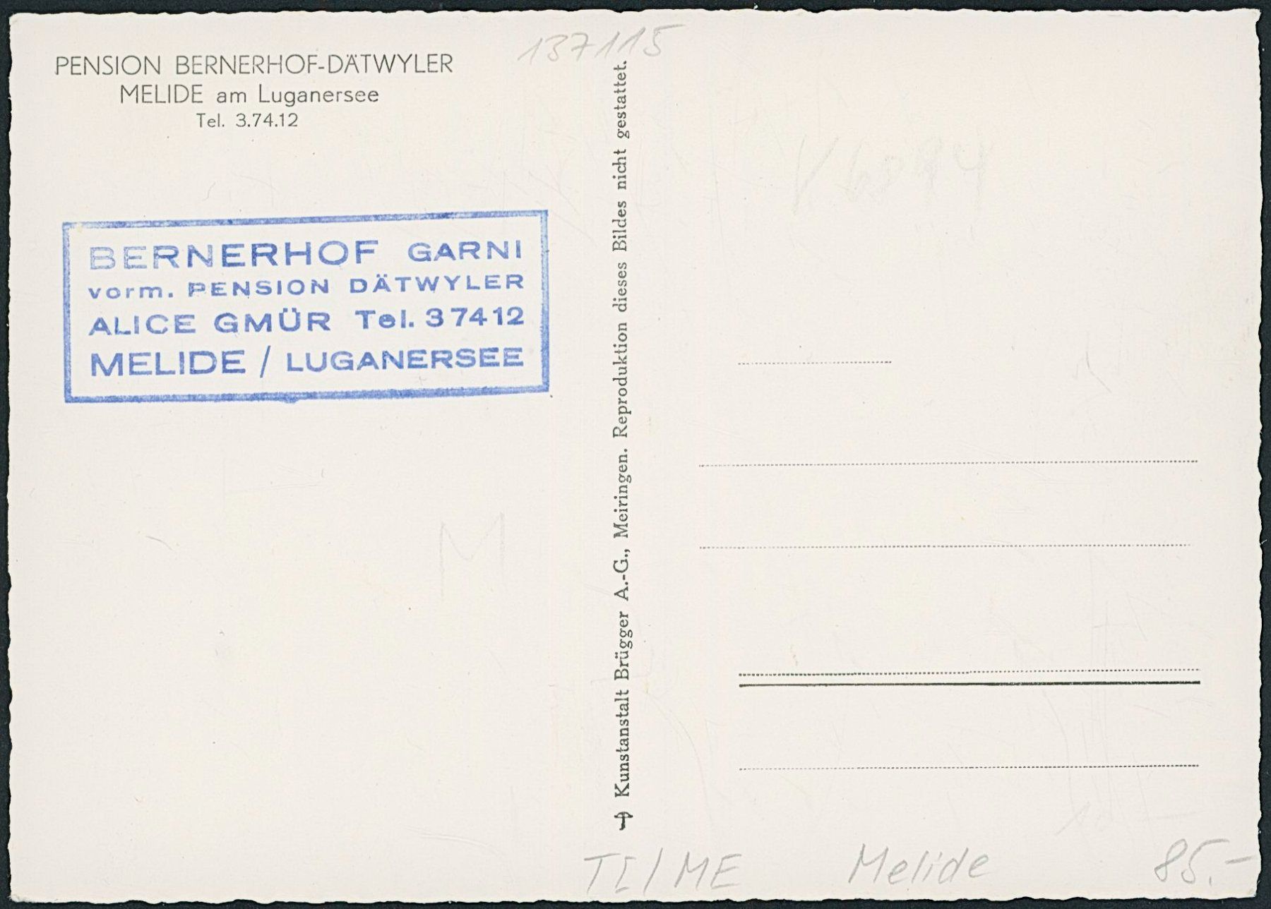 Cartes postales: TI Melide – Neuf (Voir description) à Schindellegi par dolpitz 1