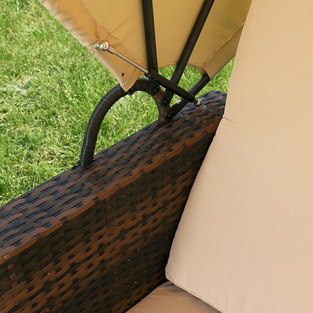 Liegen & Liegestühle: Sonnenbett Braun und Beige – Neu und originalverpackt aus Bottighofen von zaap 6