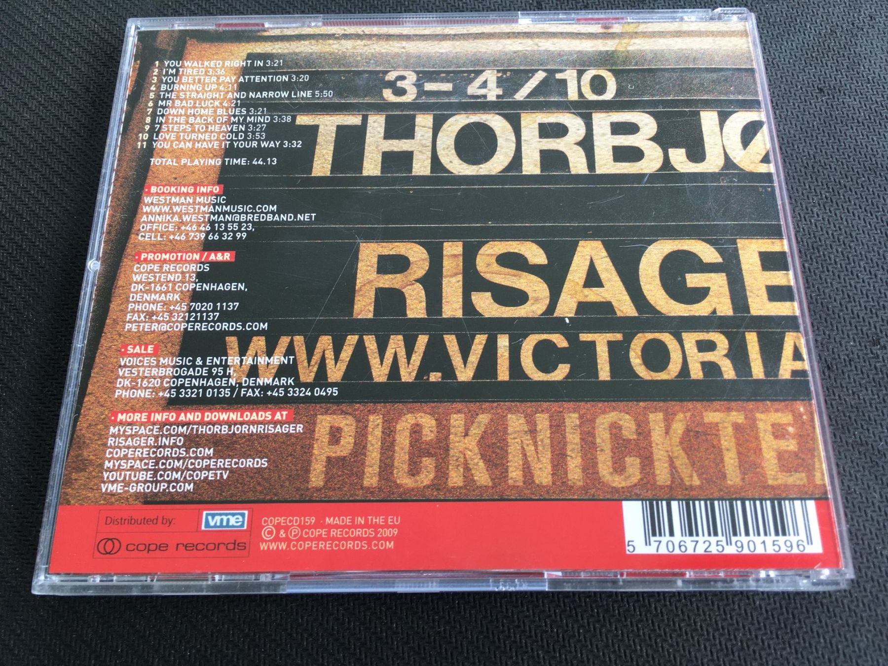 CD: Live at Victoria - Thorbjørn Risager  -CD- – Usato da St.Gallen venduto da MedienJoe 2