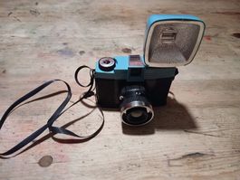 Vintage Kamera mit Blitz  60er/70er Jahre