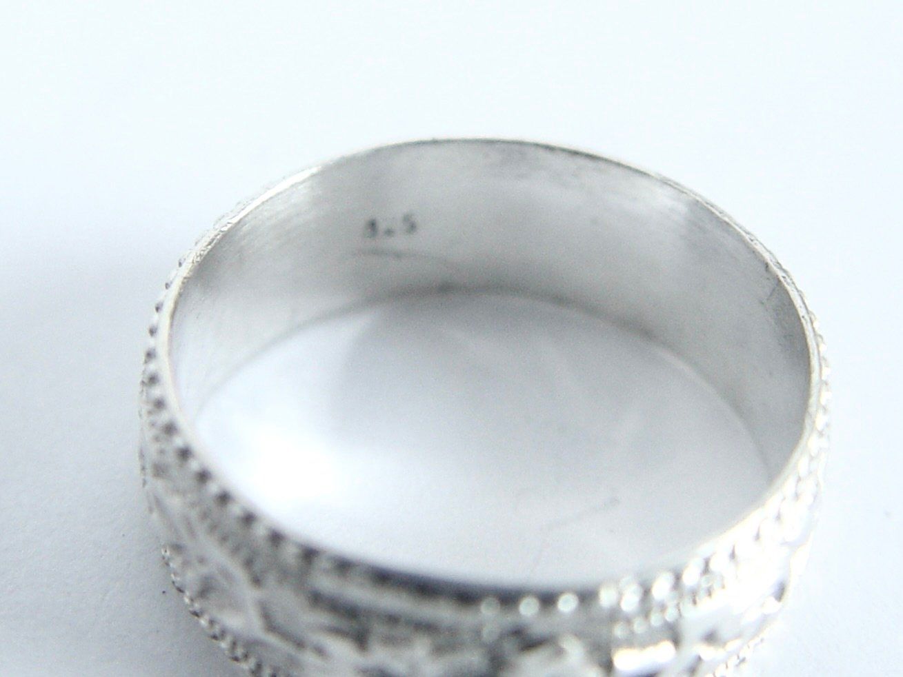 Ringe: Vintage Fingerring aus Silber mit Blumenmuster – Gebraucht aus Henggart von gernli 1