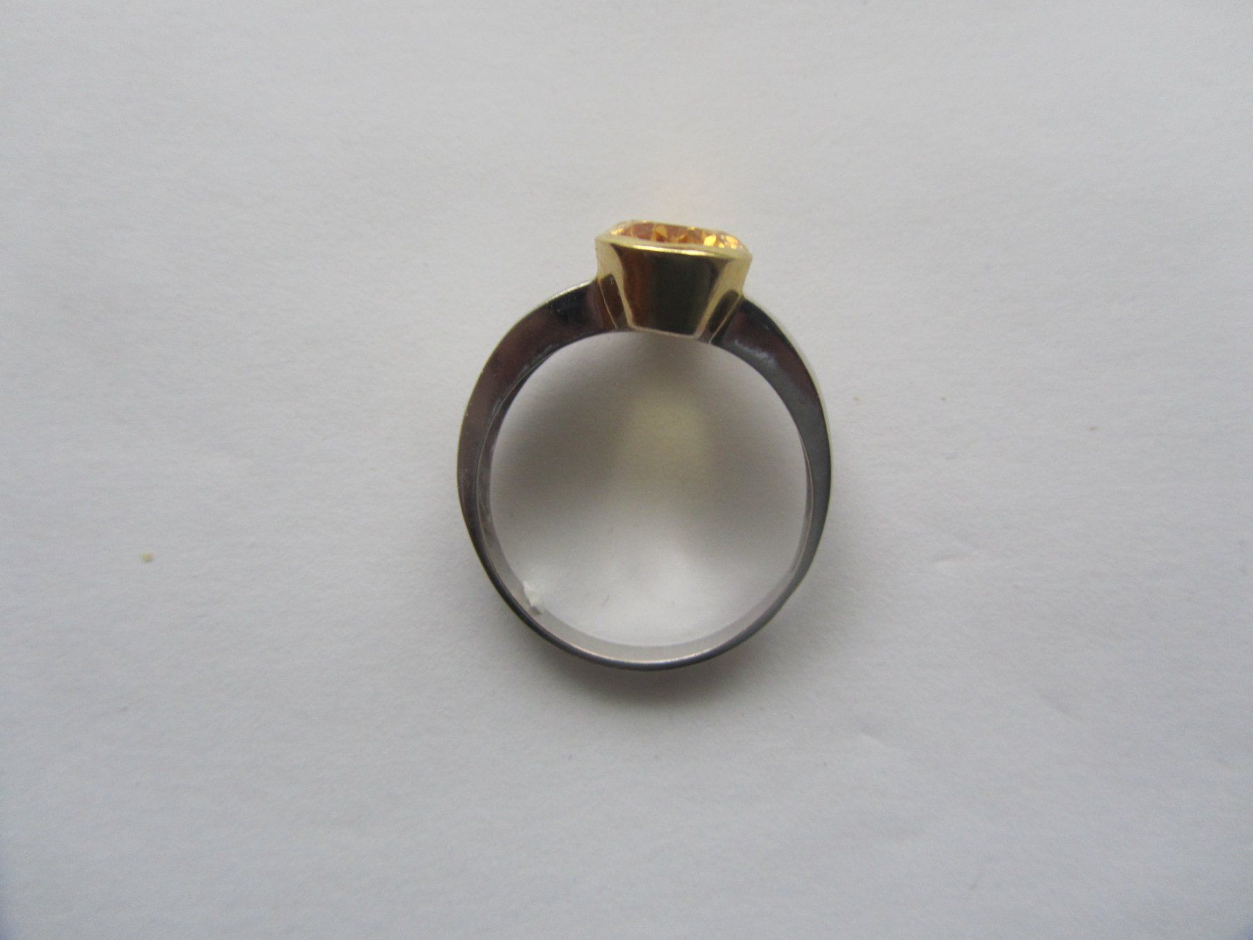 Anelli: Gelbe Beryll-Ring. 18 K.Gold – Usato da Luzern venduto da Lucernauno 3