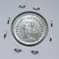 1/2 Franken 1952 B Schweiz Silber