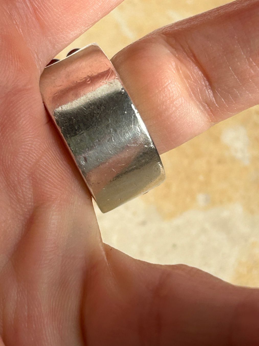 Ringe: Handgefertigter Ring, Silber mit roten Glasperlen (56) – Gebraucht aus Dittingen von Bijoubelle 3