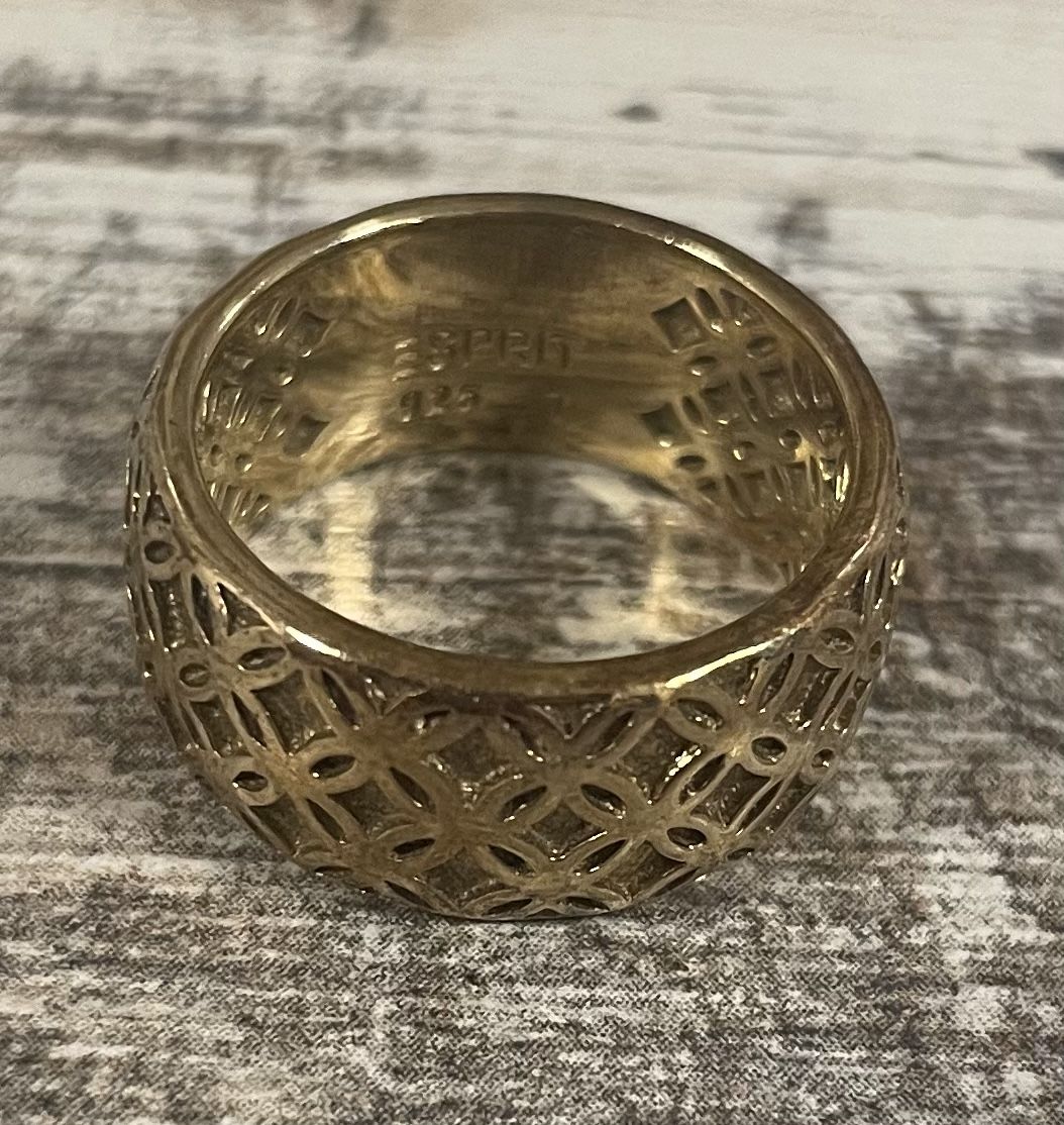 Esprit Anelli: Esprit Ring 925 Silber, vergoldet. Grösse 7 – Usato da Röschenz venduto da Kikis-Brocki