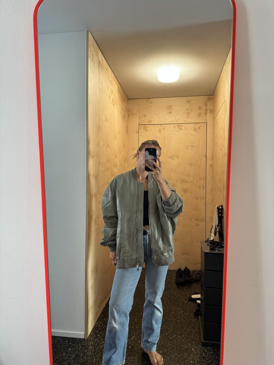 Zara Giacche: New zara real leather bomber jacket oversized small - medium – Nuovo (secondo la descrizione) da Zürich venduto da gva_r9gs 6