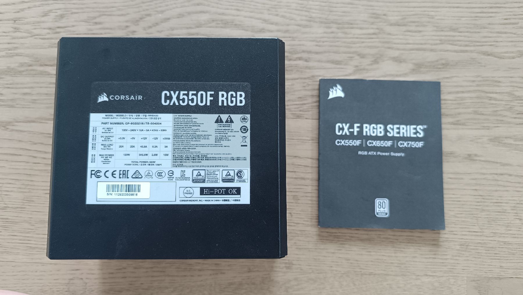 Corsair Componenti elettronici: Corsair CX550F RGB 550 W – Usato da Rotkreuz venduto da nas_q8sm