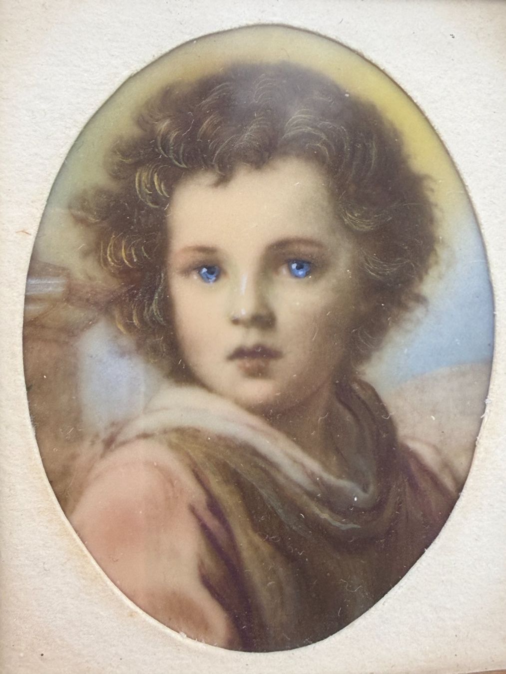 Dipinti: Superbe miniature ancienne "Le Bon Pasteur" d'après Murillo – Usato da Morges venduto da MeeBee 1