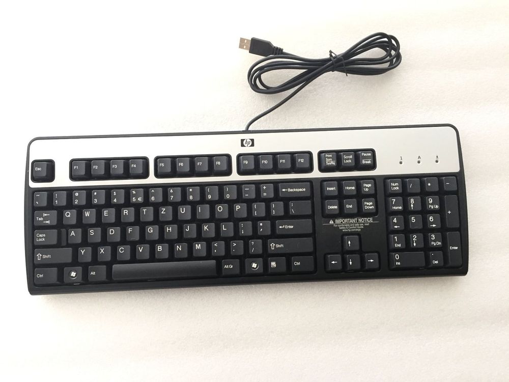 HP ku-0316 USB Tastiera 435382-031 434821-031 (UK) Inglese Layout Qwerty