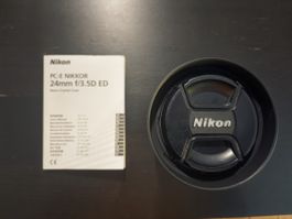 Nikon PC-E Nikkor 24mm f/3.5D ED Tilt/Shift Objektiv/Lens
