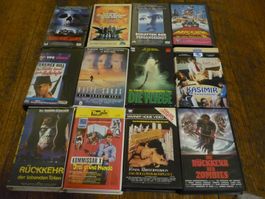 12 stk. VHS Videofilme kleine aber feine Sammlung 80er Jahre