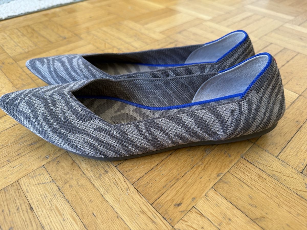 Damenschuhe: Waschbare Damenschuhe Rothy's Grösse 40.5 Zebra-Muster Grau – Gebraucht aus Remigen von lsp02 4