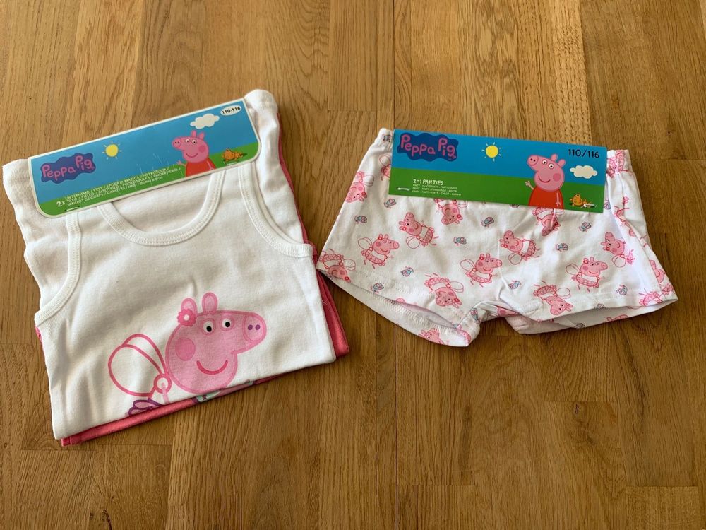 Lot De 5 Slips Peppa Pig - Pour Enfants - Lavable Machine - Dessin Animé Mignon