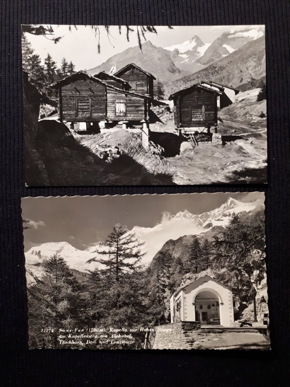 Ansichtskarten: 2 X SAAS - FEE – Gebraucht aus Ponto Valentino von giorgia06