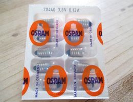 Osram Mini Glühbirnen Glühmittel 3,8 V 0,13 A Puppenstube?