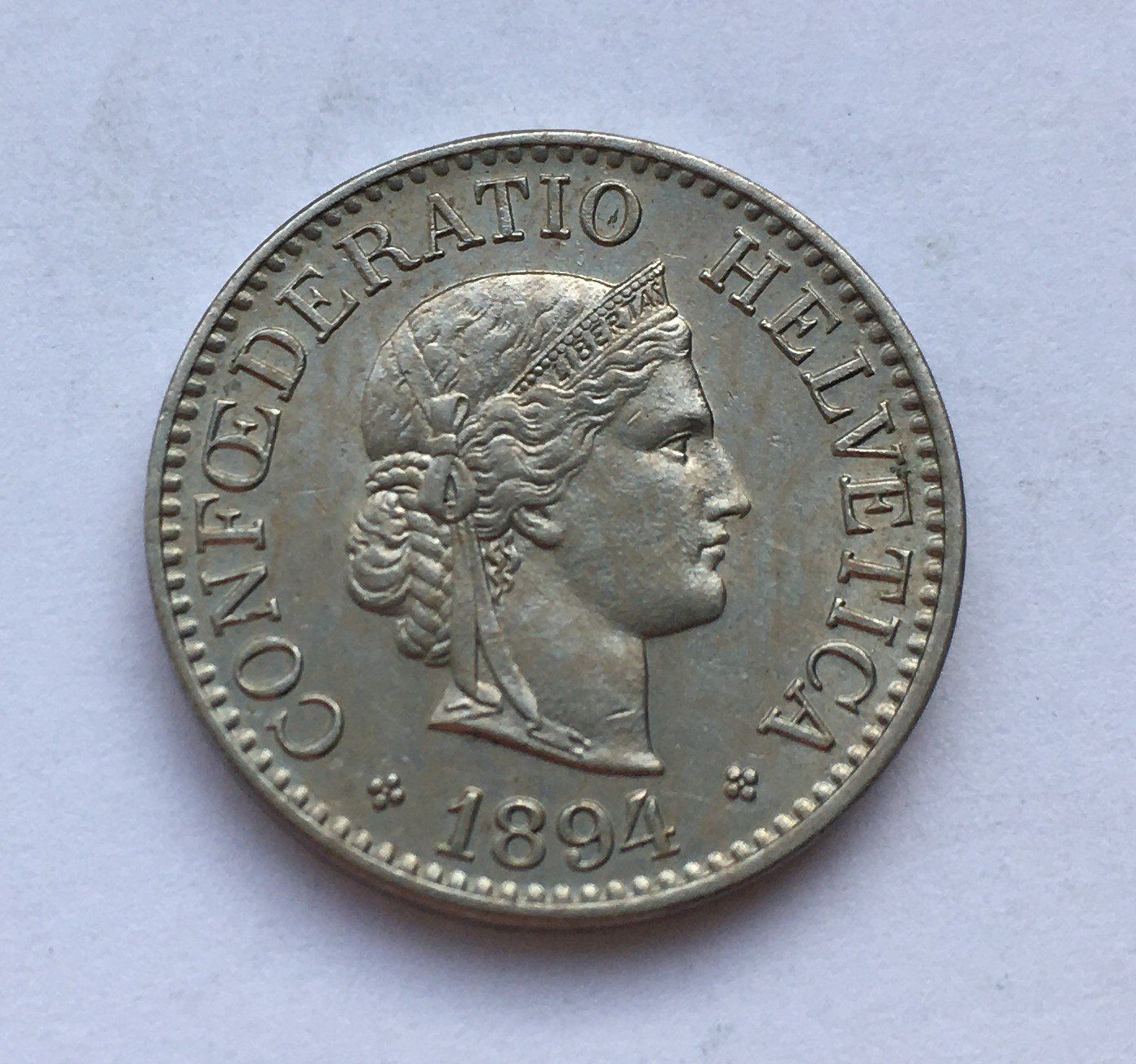 Tutti le monete: 1894 10 Rappen unz – Nuovo (secondo la descrizione) da Kirchberg SG venduto da Helveticus00