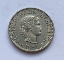 1894 10 Rappen unz