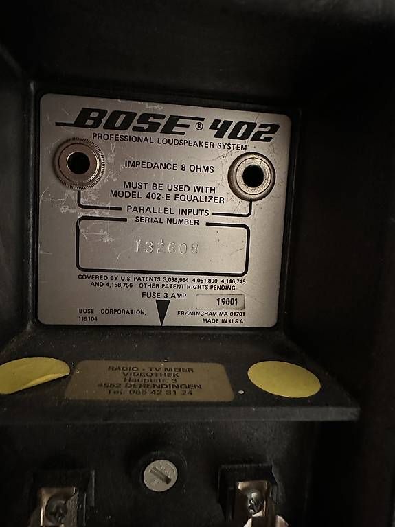 Lautsprecher: Bose 402 Musikanlage, Speaker – Gebraucht aus Bellach von ret_bs5k 2