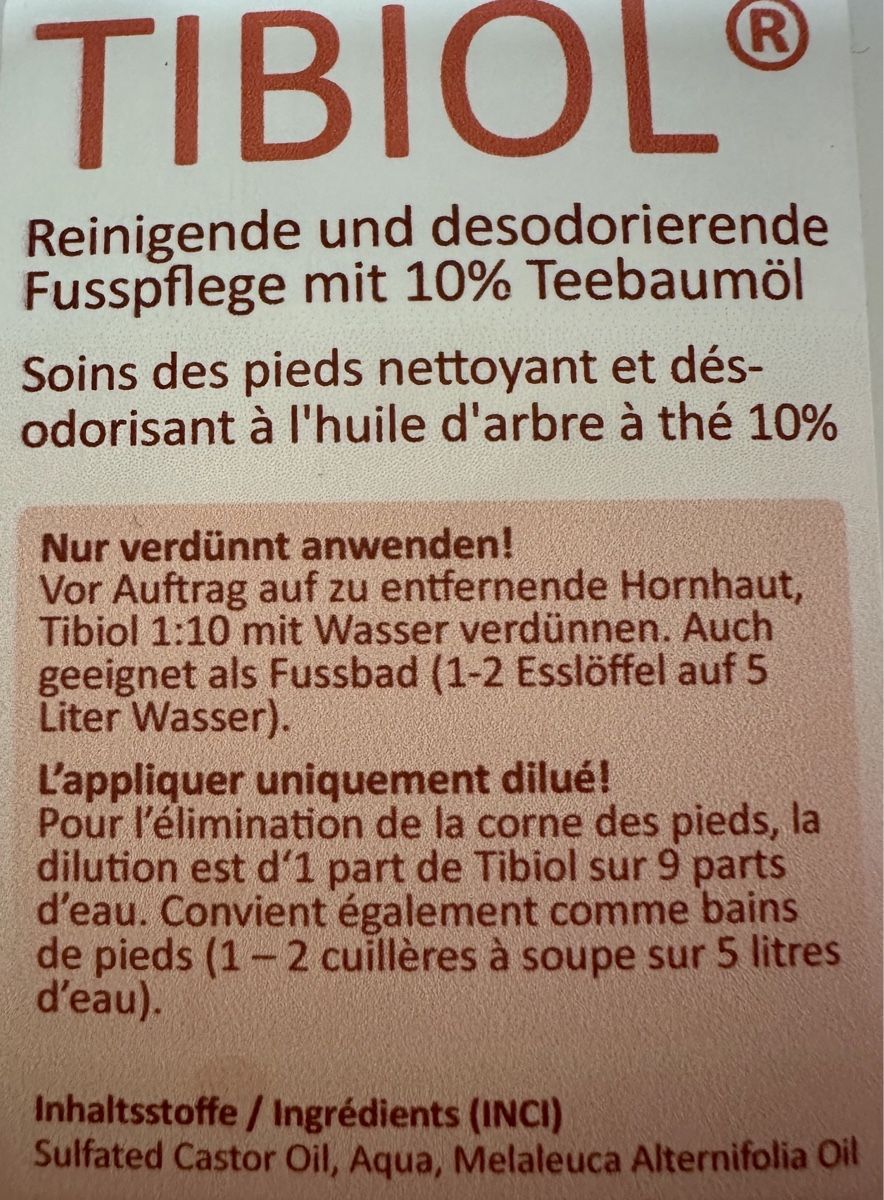 Pediküre: Teebaumöl – Neu (gemäss Beschreibung) aus Gelterkinden von Aischas 1