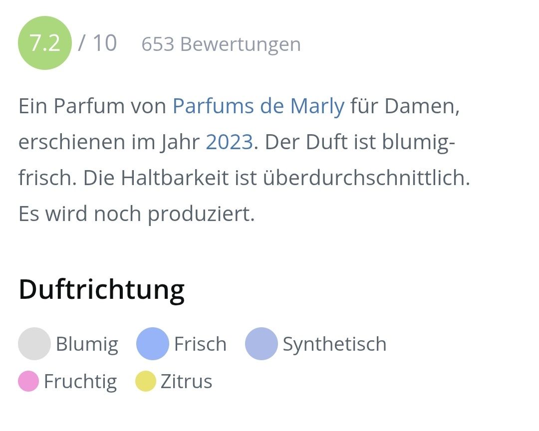 Parfum & Eau de Toilette: 2 ml VALAYA PARFUMS DE MARLY ABFÜLLUNG – Neu (gemäss Beschreibung) aus St. Gallen von CaliSunshine 3