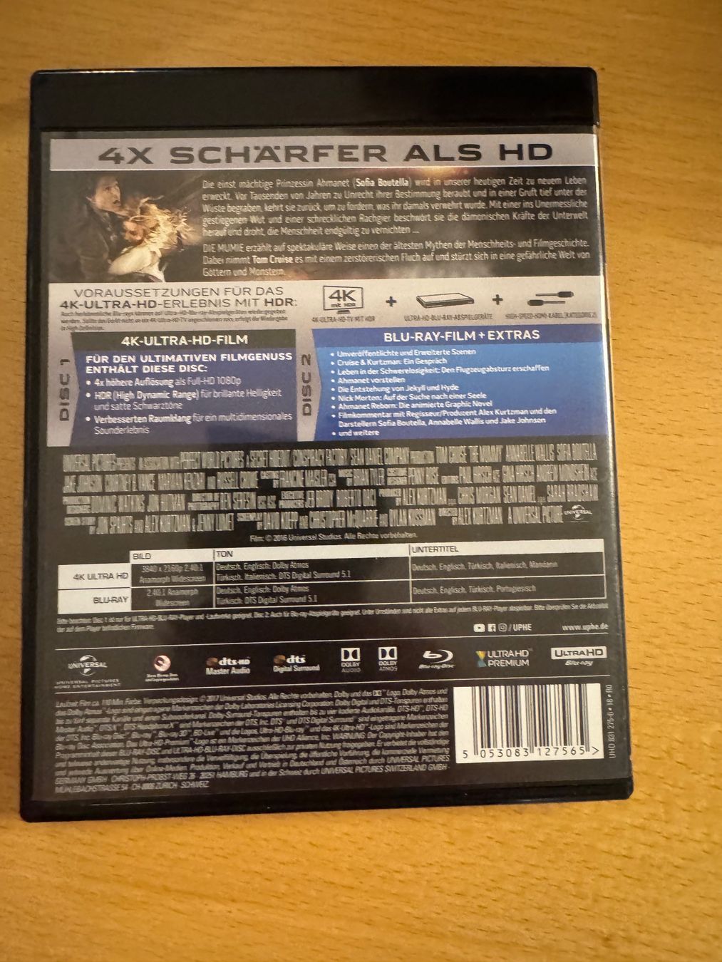Tutti i DVDs: Die Mumie 4k UHD Blu Ray Tom Cruise – Usato da Schwerzenbach venduto da ste_pp82 1