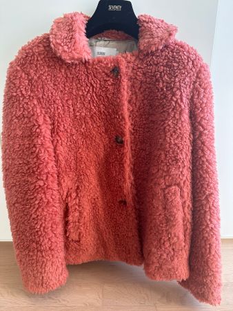 Cosy Teddy Jacket, Terracotta, Grösse XS