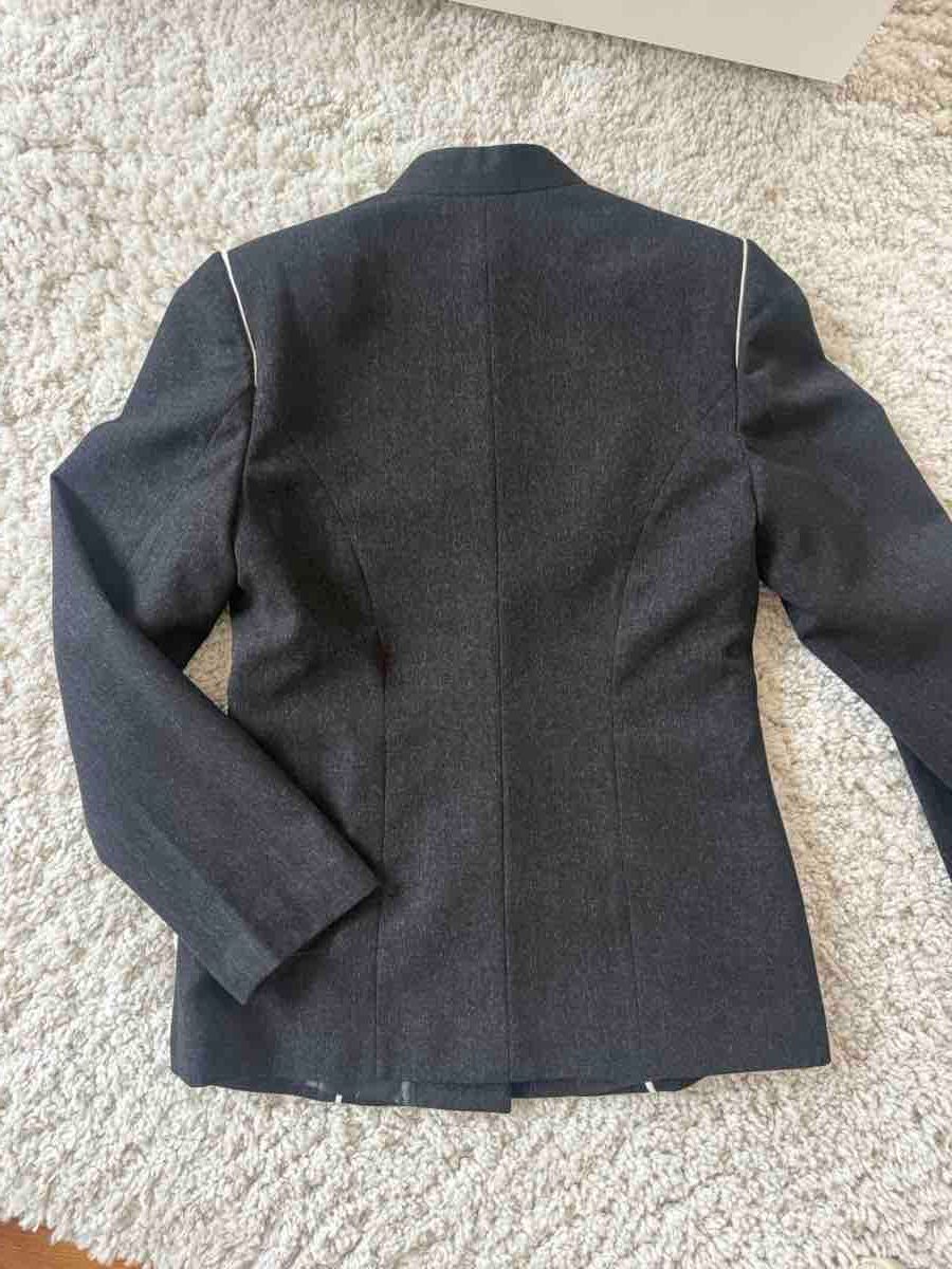 Dunhill Giacche: Elegant Black Jacket with White Piping, Size Small – Nuovo (secondo la descrizione) da Zürich venduto da 7b6s 1
