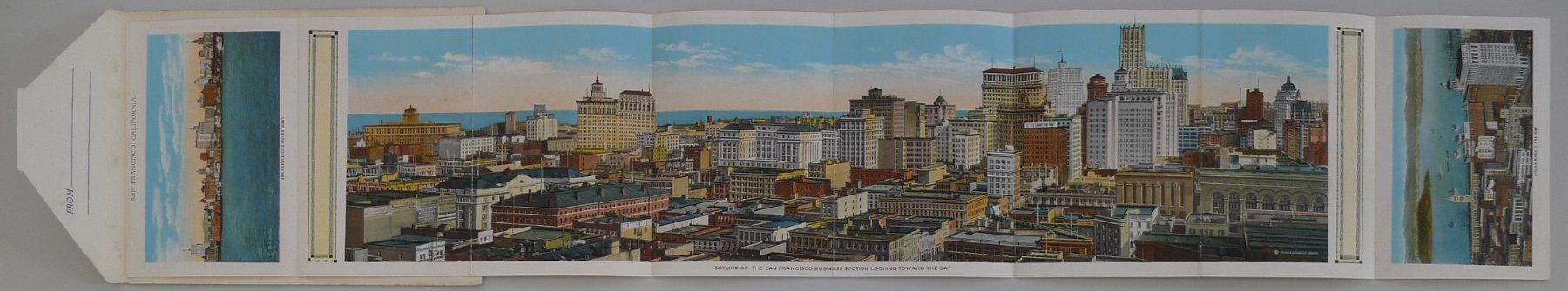Cartoline postali: 1928, Leporello San Francisco +Panorama- & Einzelansichten – Usato da Sursee venduto da Luzernerraute 1