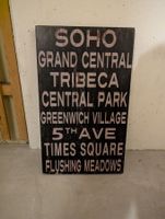 Retro Wandbild New York (Soho, Central Park etc.)