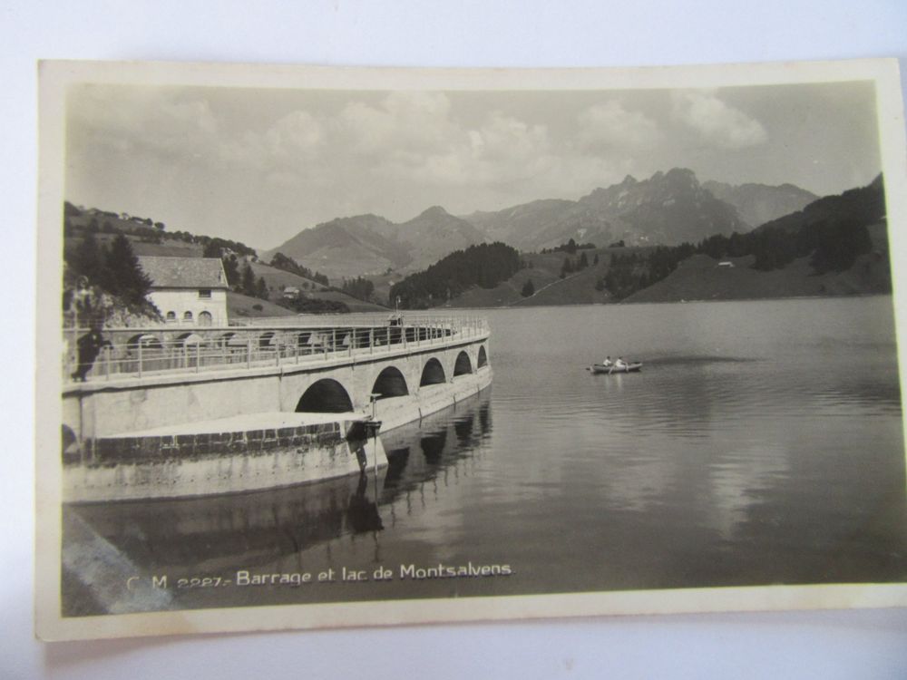 Barrage et lac de Montsalvens, gel.1936 Kaufen auf Ricardo