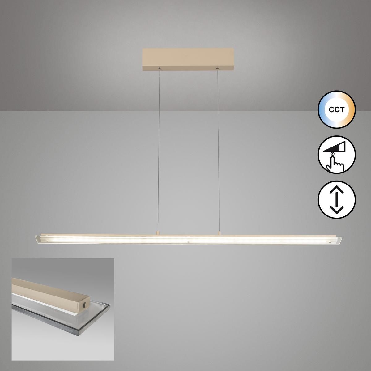 Lampadari & plafoniere: LED Pendelleuchte Sand, CCT, 115 cm Lang – Nuovo (secondo la descrizione) da Kreuzlingen venduto da Smart-Light