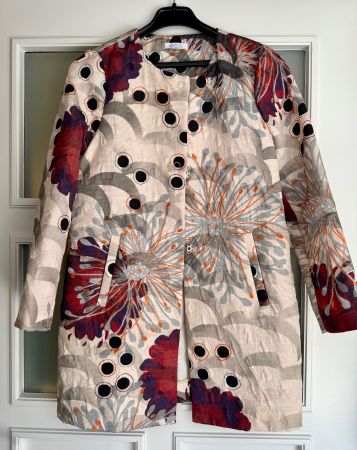 Mantel Gehrock Jacke von ECO Gr. 36 38 S M bunt