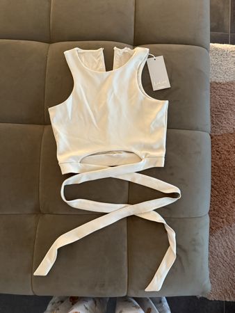 LeGer by Lena Gercke Top, Crème, Grösse 34, Neu mit Etikett
