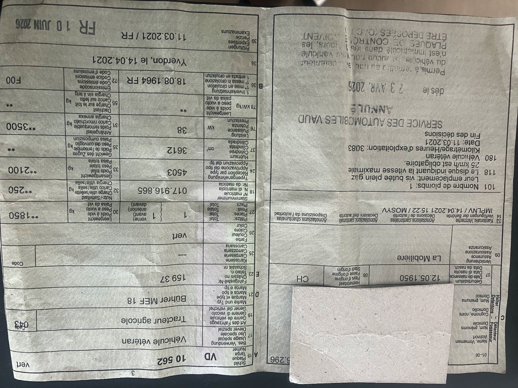 Bührer Trattori: tracteur Bührer – Usato da Combremont-Grand venduto da fernand1965 8