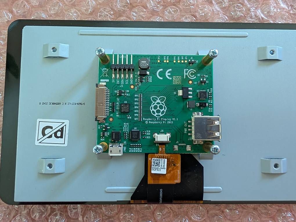 Monitor: Offizielles Raspberry Pi3 und Pi4 7" Touch Display – Usato da Pfaffnau venduto da reapcx 3