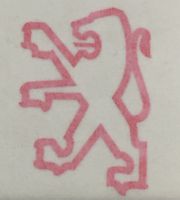 Alte Logo Peugeot  Lion Aufkleber  Top Angebot