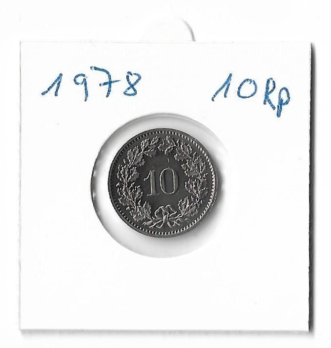 Alle Münzen: 1978 10 Rappen – Gebraucht aus Hombrechtikon von Fraese01 1
